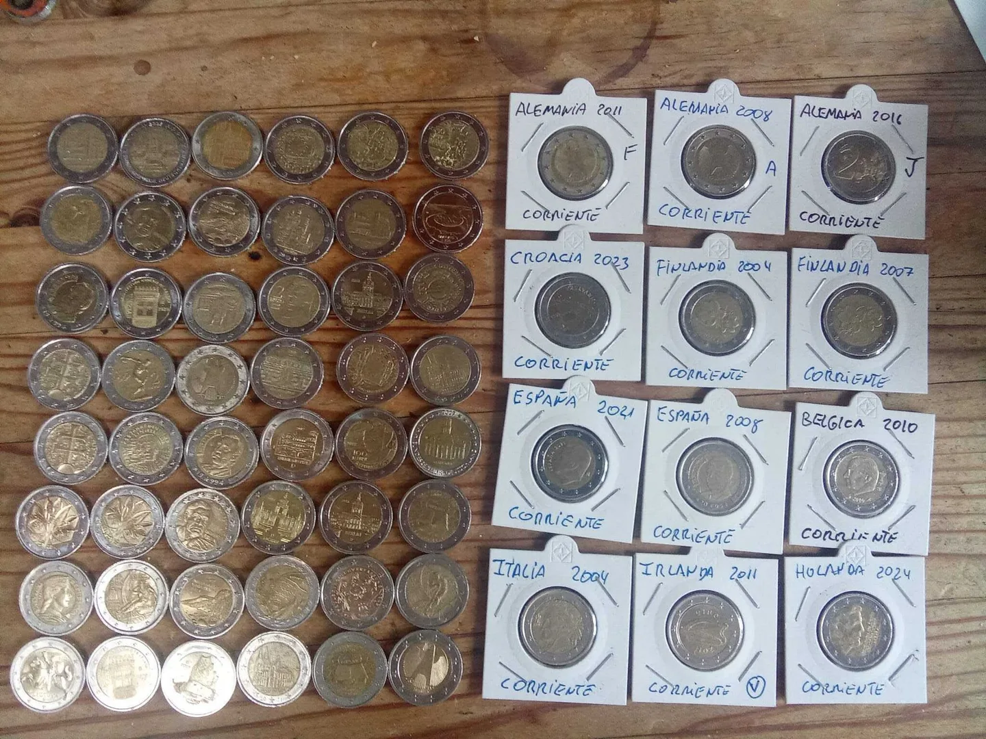 Set 60 coins in hodnote 2 euros in various years and countries (circulation aj commemorative)