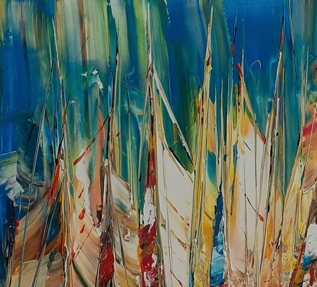 Original painting Janusz Kik (XX-XXI) - Régate